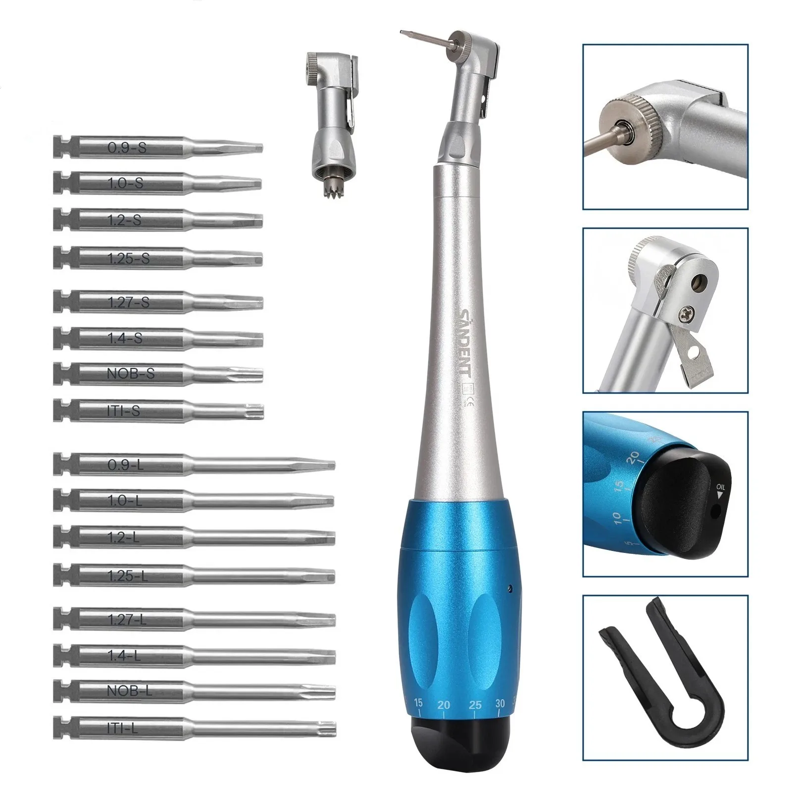 

НОВЫЙ стоматологический динамометрический ключ, универсальный ключ для имплантатов, угловой ключ с 16-гранным ключом