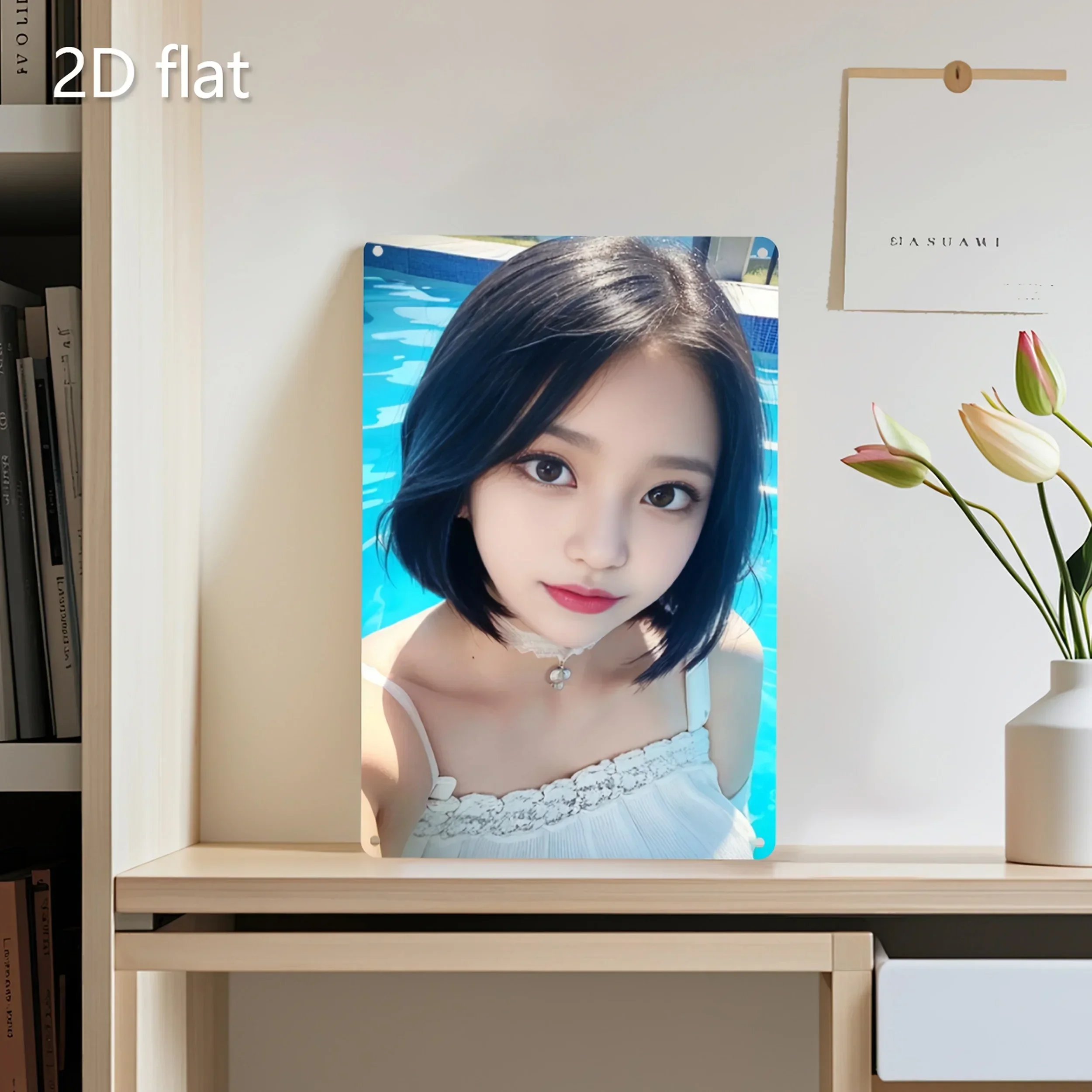 

Poolside Selfie Beauty Metal Wall Art Vintage Iron Sign Home Decor