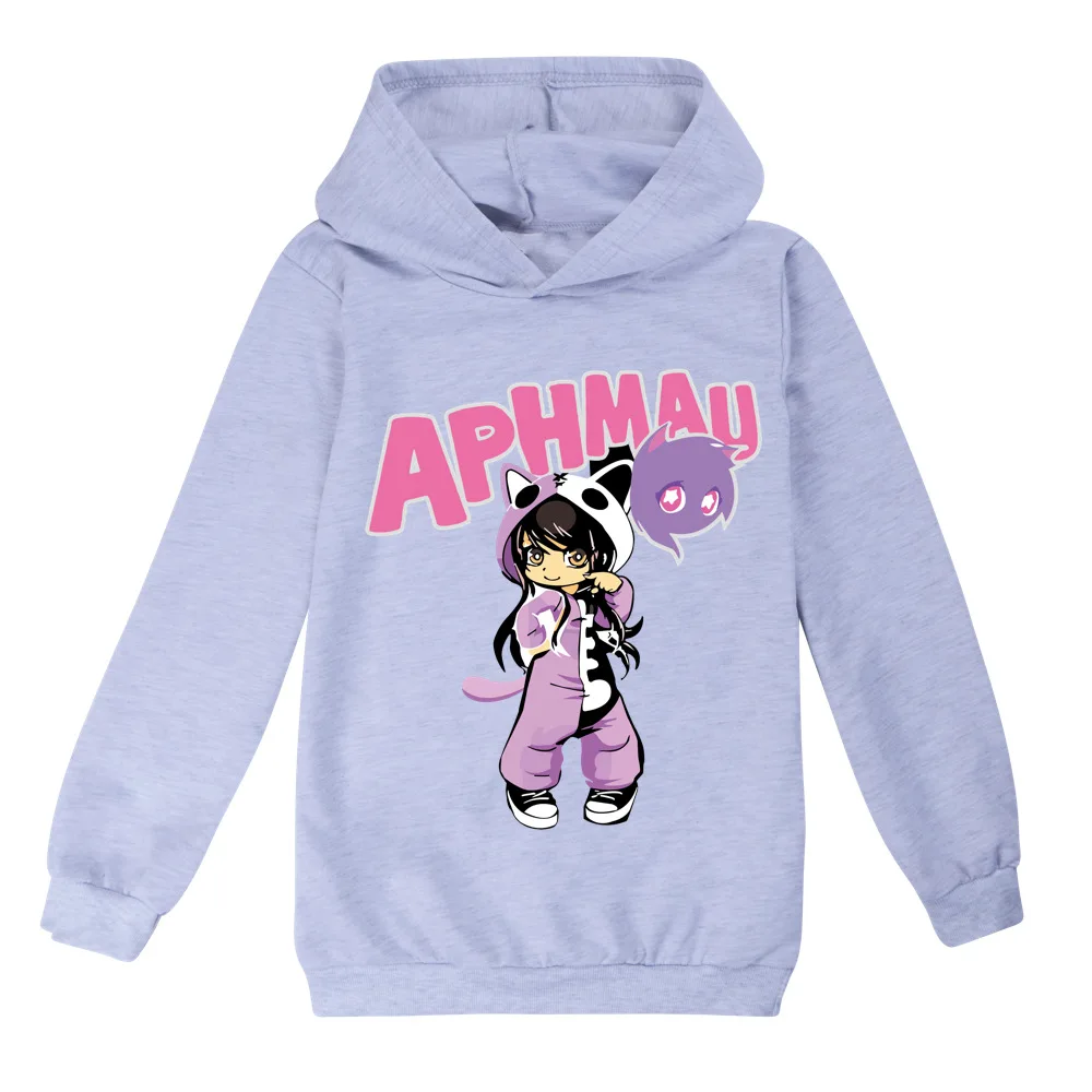 Neue Cartoon Aphmau Hoodies Kinder Langarmhemd Kapuze Pullover Herbst Mode Mädchen Sweatshirts Jungen Pullover Streetwear