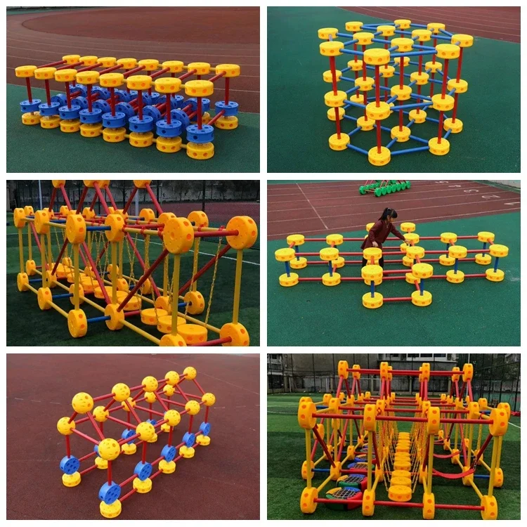 Kindergarten children's physical fitness training equipment outdoor large-scale combined playground climbing toy pipeline