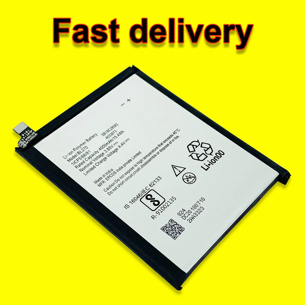 High Quality BL270 Phone Battery For Lenovo K6 Note K8 Note Vibe K6 Plus G Plus G5 Plus Moto G6 Play XT1922‑1 XT1922‑3 XT1922‑5