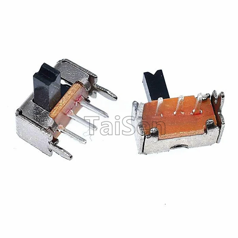 50PCS Slide switch SK12D07VG2/3/4/5/6 handle height 2mm 3mm 4mm 6MM side-mounted 5-pin slide type with bracket 3-pin 2-position