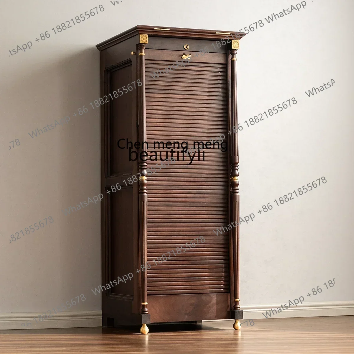 32North American black walnut tea set tea cabinet32