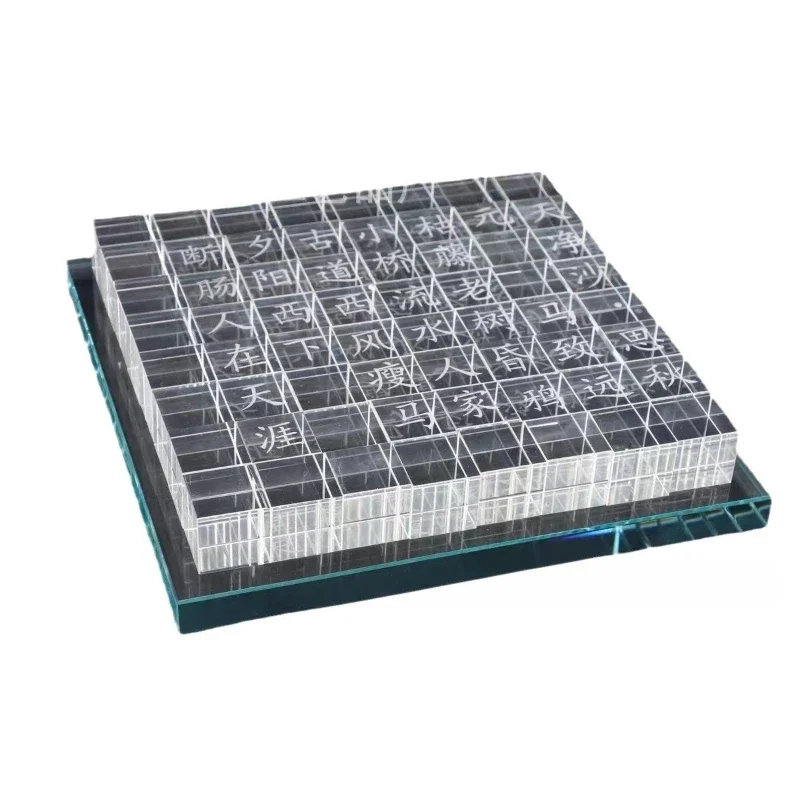 

Modern minimalist creative crystal, ancient poetry crystal ornament, study hotel model room, villa high-end private space