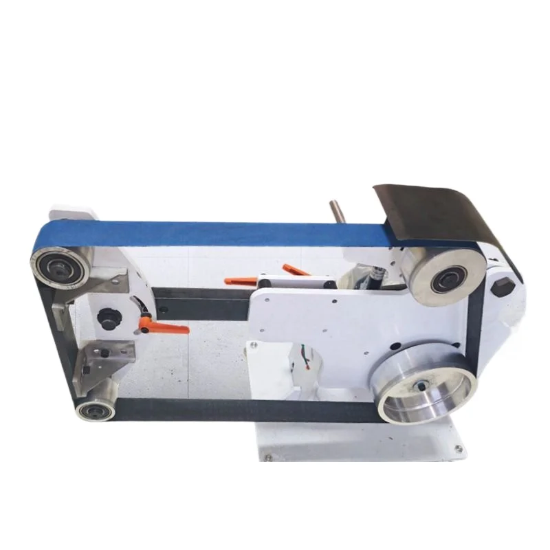 

Small desktop belt machine, industrial flat burr polishing, metal rust removal and oxide skin grinding machine