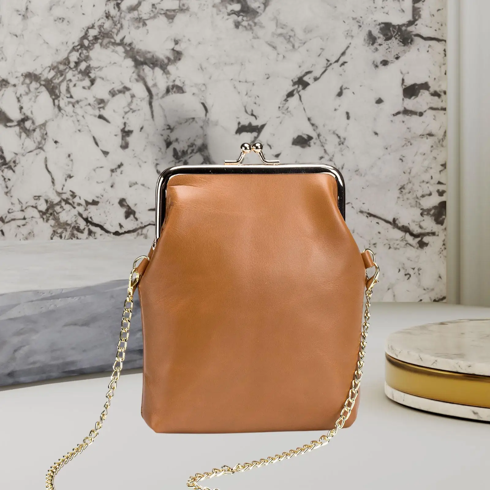 Crossbody Bag Wallet Lady Purse Fashion Card Case Holder Portable Embroidery Pattern Shoulder Chain Bag for Travel Dating Women