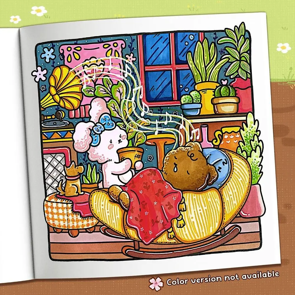 Cartoon Coloring Book Educational Painting Gift Graffiti Painting Book Stress Relief Montessori Drawing Toy for Adults And Teens