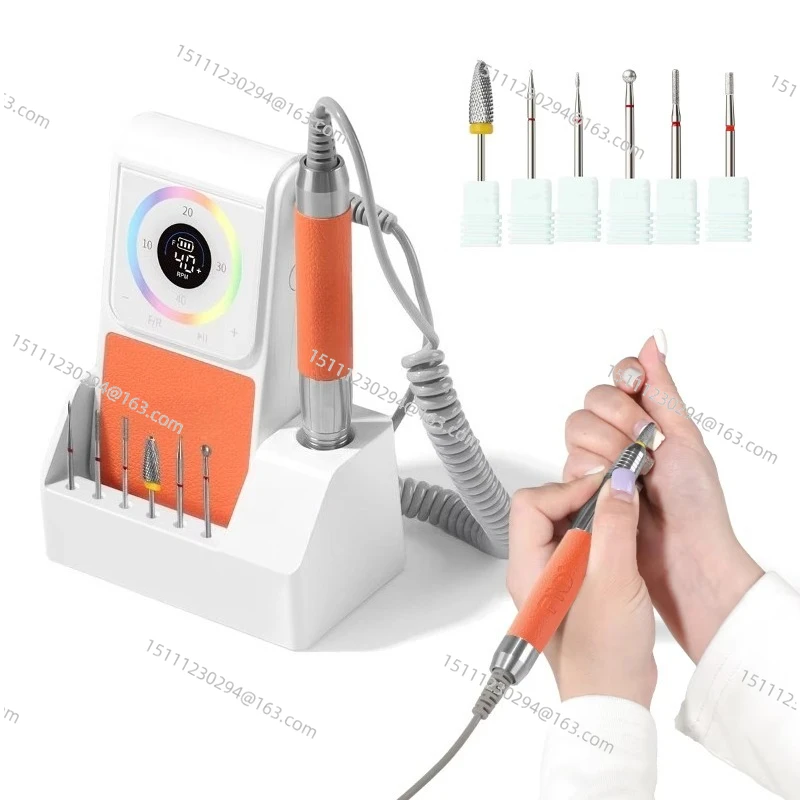 Nail art low noise low shock brushless electric sander to remove dead skin nail remover pen handheld nail salon special