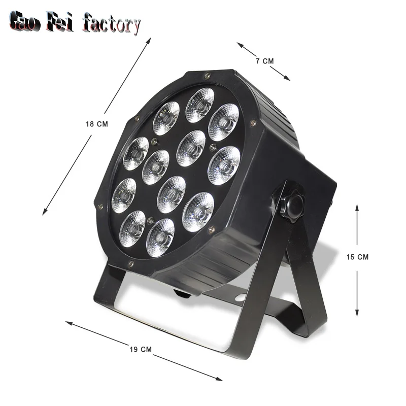 Imagem -03 - Led Par 12x12w Rgbw 4in1 Efeito de Lavagem para dj Party Bar Disco Club Lighting