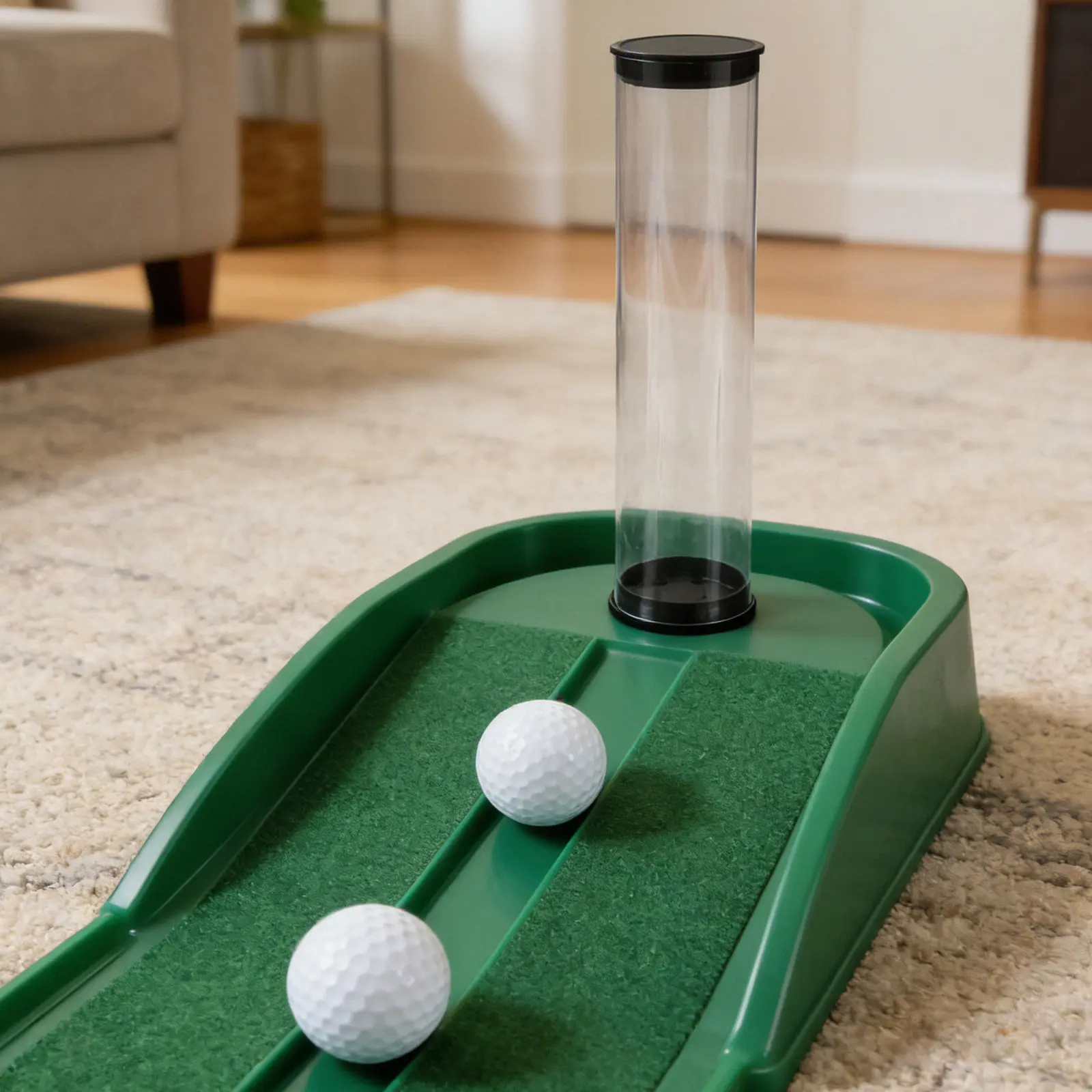 2Pcs Transparent Golf Ball Tubes Caps Plastic Holder Storage Box Protector Case for Practice Home Display Golf Ball Display
