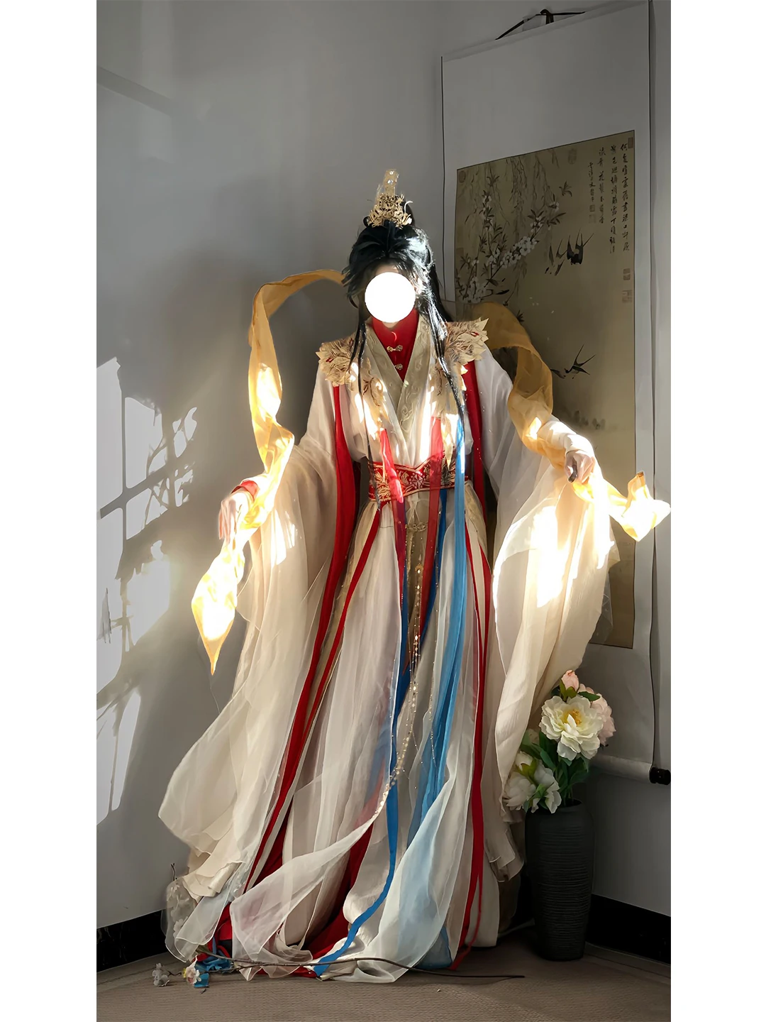Spring Autumn Straight Skirt Hanfu Set for Men And Women Youthful Martial Arts Cosplay Costume Ancient Style Traditional Chin...