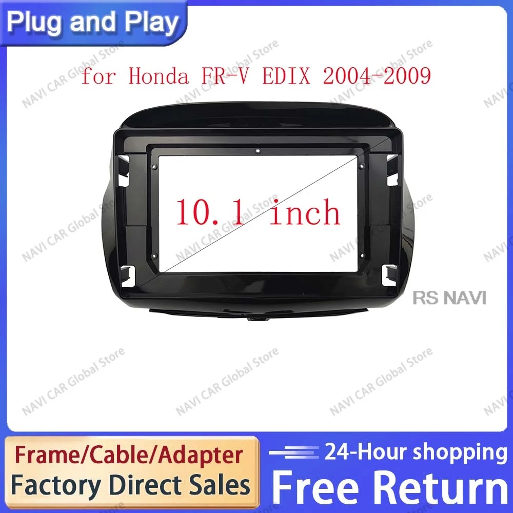 NAVI Fit for Honda FR-V EDIX 2004-2009 10.1 INCH GPS NAVIgation Frame Stereo DVD Player Install Surround Panel Radio Face Bezel