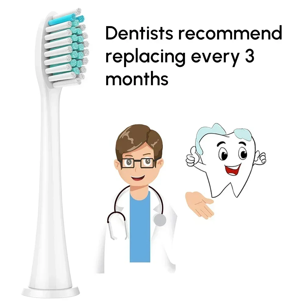 필립스 소닉케어 전동 칫솔 교체 헤드, 전문 칫솔 헤드, 4100 5100 6100 호환, 8 개