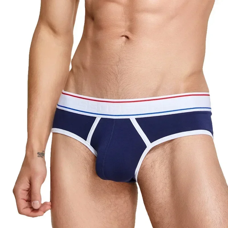 

Fashion Men's Underwear Youth Sexy Low-rise U Convex Pouch Brief Skin Friendly Cotton Comfortable Breathable Sweat Absorp Bikini