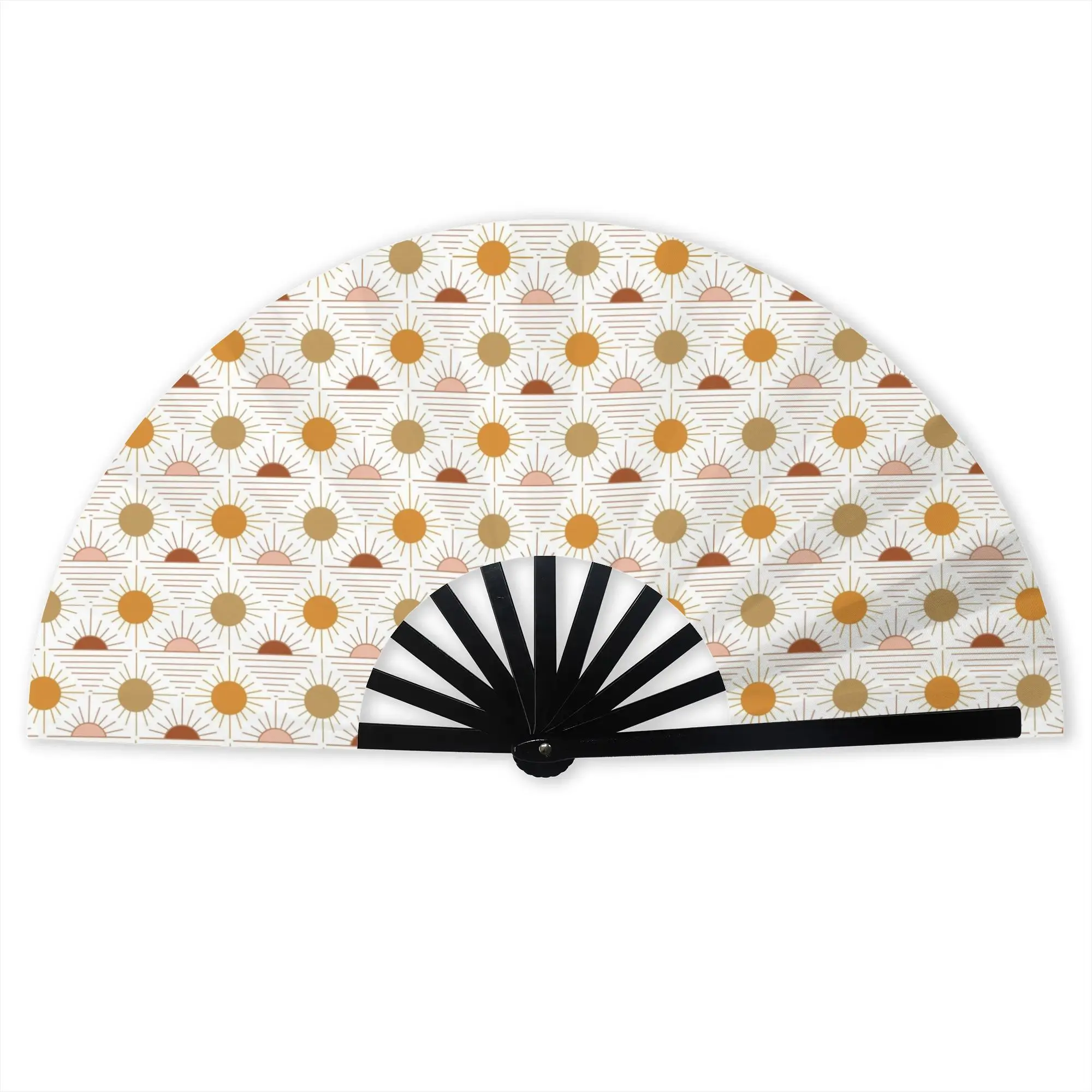 Bohemian Wallpaper Traditional Folding Fan Oriental Art  High-Quality Polyester Fans Gift Elegant Decorative Hand Fan