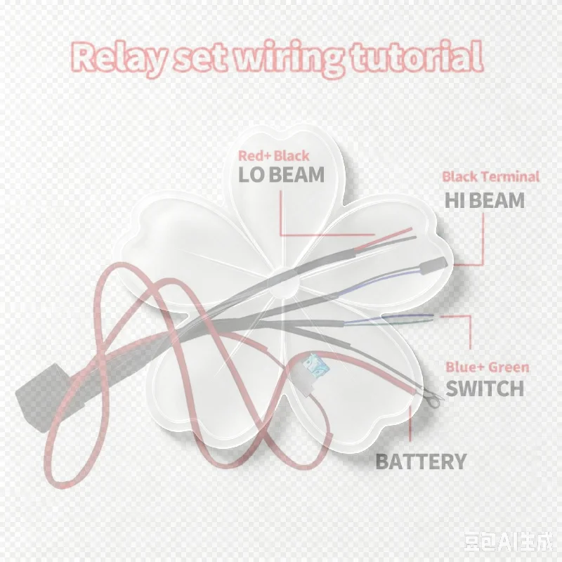 Motorcycle Headlight Dimming Wire Harness Stable Performance For HID Xenon Lens Control Modification For Various Models