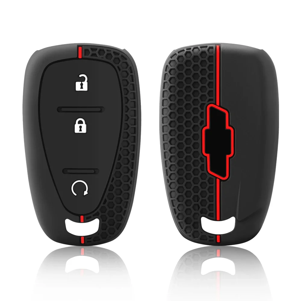 Funda de silicona para llave de coche, para Chevrolet Malibu Blazer Traverse Cruze Spark Sonic Camaro Volt Bolt Trax Seeker Onix Equino