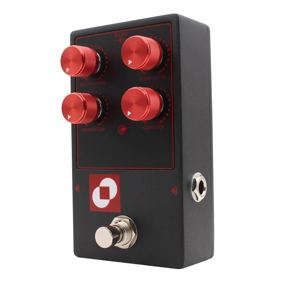 Red Electric Bass  Pedal Analog Effect with  FILTER Control for Musicians And Singers