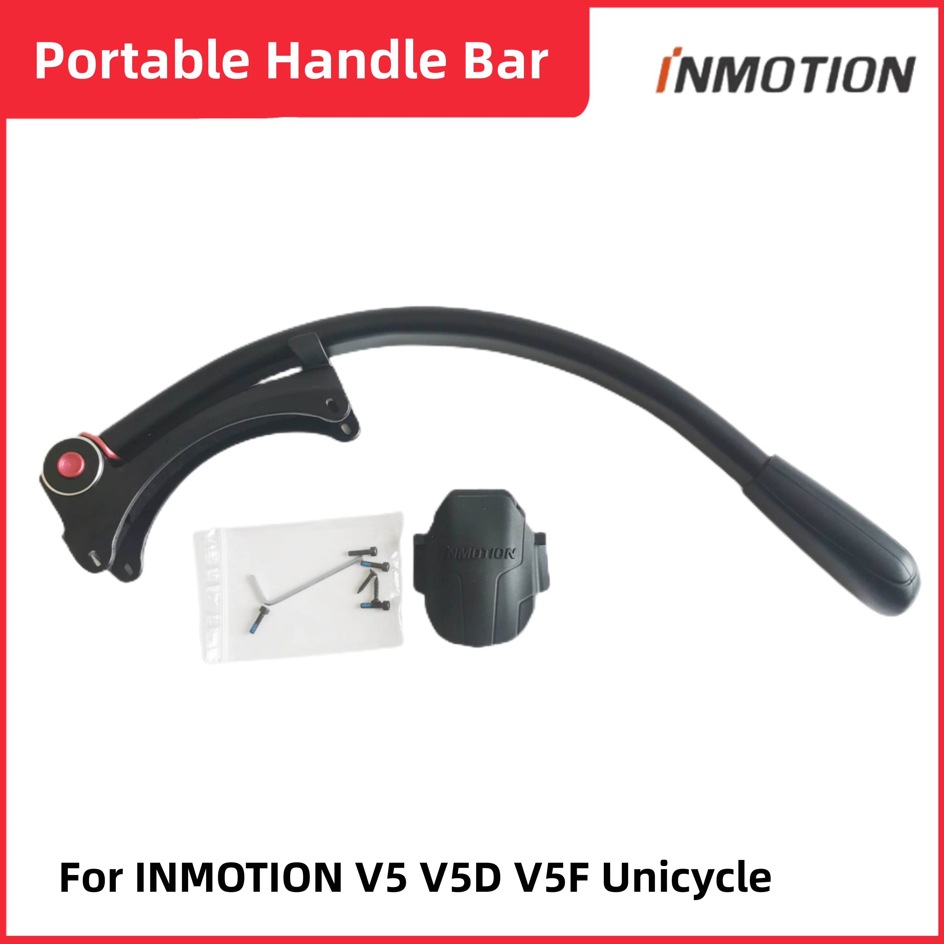 Original Portable Handle Bar & Fender For INMOTION V5 V5D V5F  Electric Unicycle Portable Trolley Pulling Push Rod mudguard Part