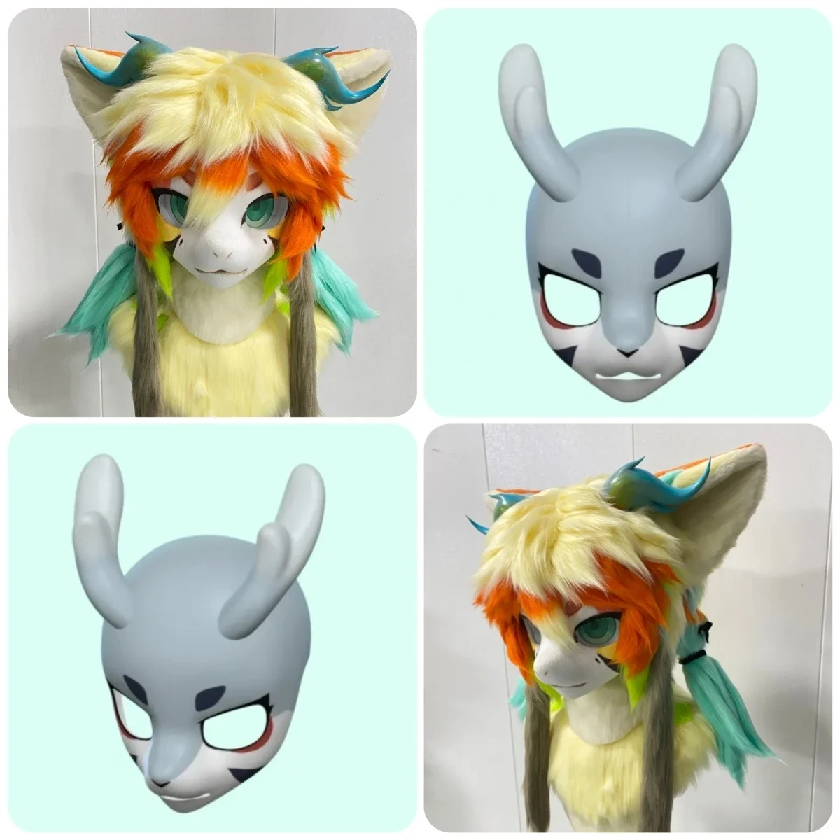 

Kemono Short Snout Base Mask Fursuit Resin Kig Serie Beast Костюм Череп Furuit Костюм PLA Печатный Череп DIY Аксессуары Кигуруми