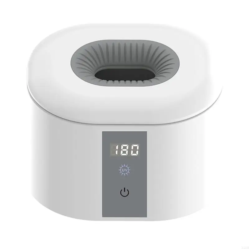 Esterilizador chupeta ultrassom LED temporizador inteligente luz 3 6 10 modos Caixa limpeza portátil para bicos