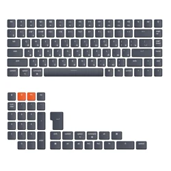 Keychron teclado definido, layout russo, baixo perfil Keycap, ultra-slim teclados mecânicos