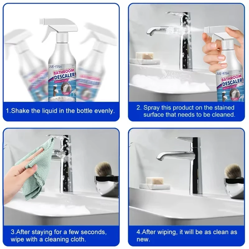 منظف مقياس منظف الحمام 60 مل، مقياس تنظيف قوي، بقع لطيفة وغير مهيجة مناسبة لأحواض الاستحمام وما إلى ذلك
