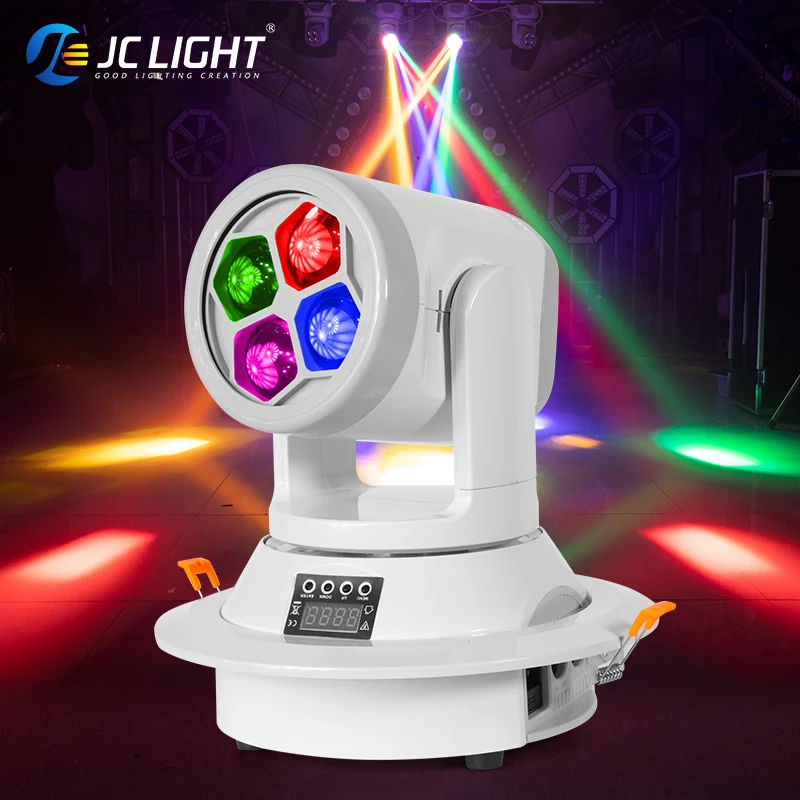 120w Bee Eye Led Beam 4x20w Led Lamp Bead Wash Moving Head Stage Lighting Rgbw 4in1 Mini Disco Light For Ktv Party Bar