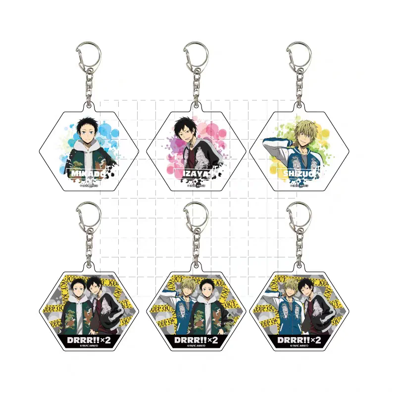 6 см DRRR!Shizuo Izaya llavero аниме-брелки