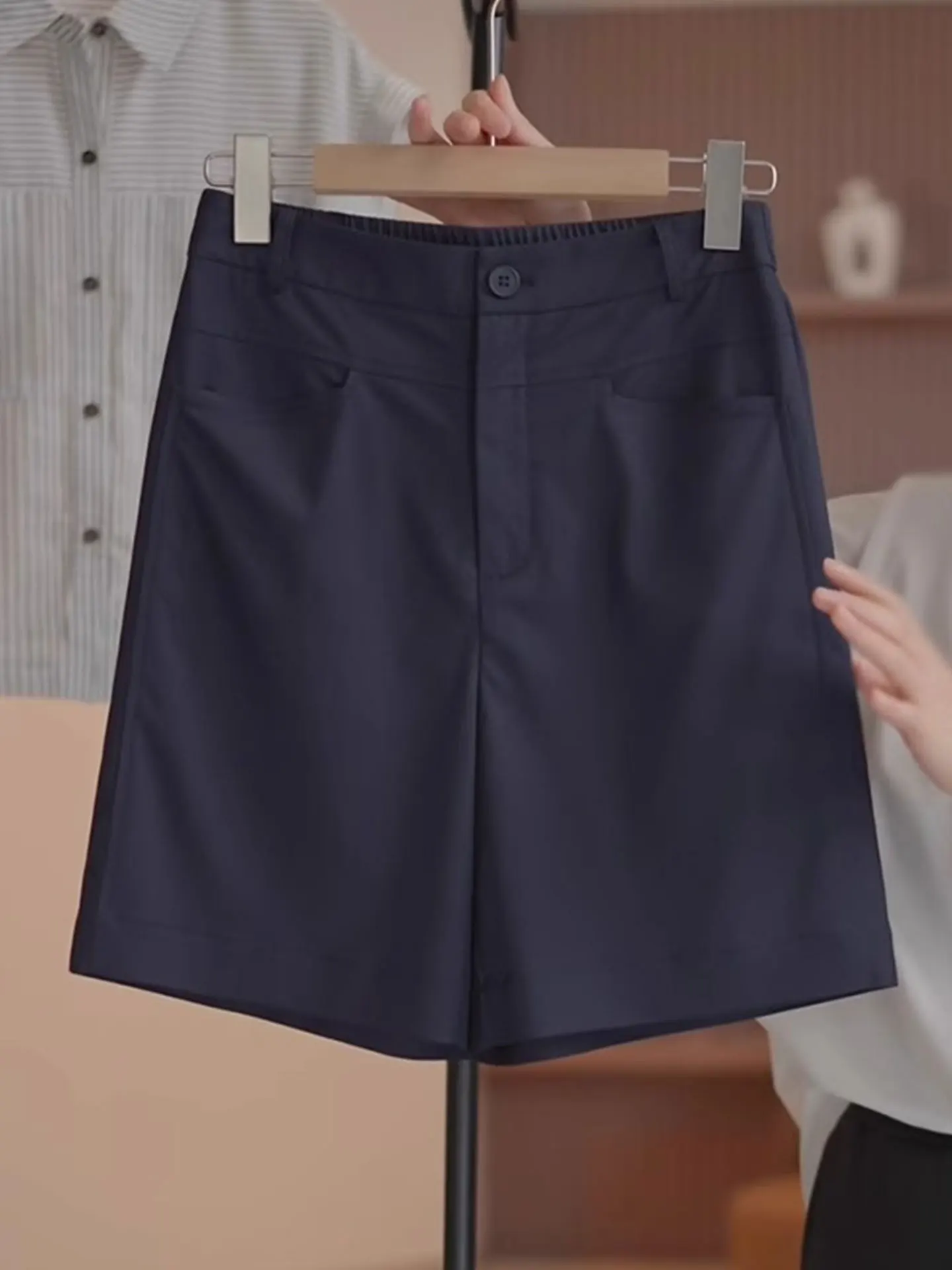 

Женские модные шелковые брюки-костюмные с высокой талией, свободного кроя, для повседневной носки, универсальные, из летней коллекции, от элитного бренда