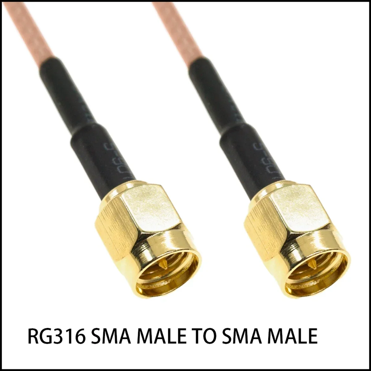 RG316 SMA Male Female To SMA Male Female Crimp Connector Plug RPSMA Nut Bulkhead Extension RF Coaxial Coax Jumper Pigtail Cable