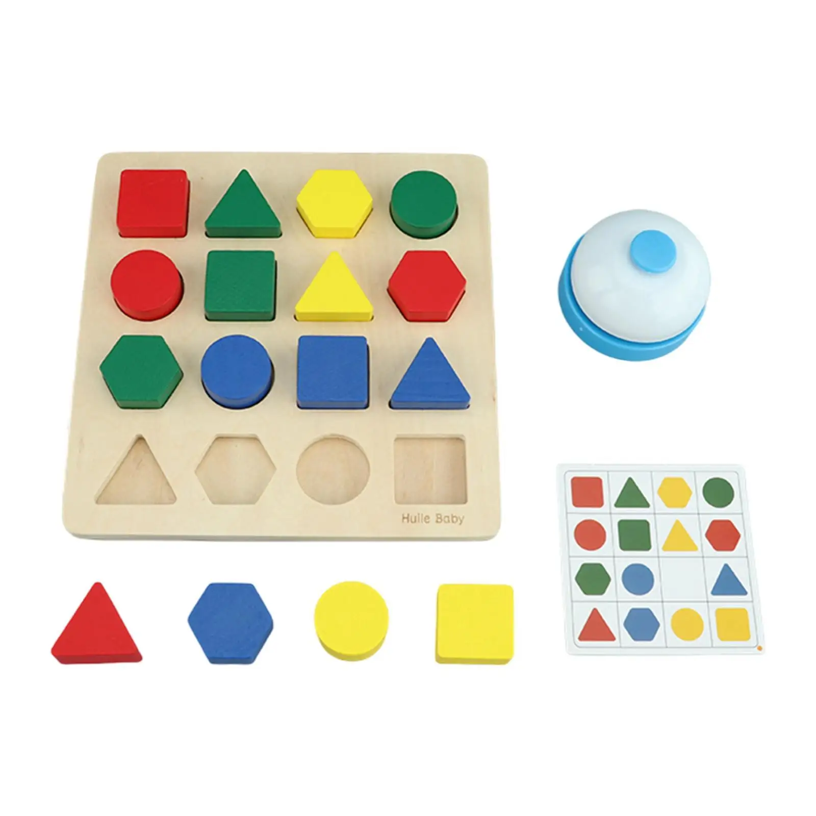 Shape Quick Matching Board Color Learning Board Game, Wooden Puzzle, Interactive Color Sensory Early Education Toy