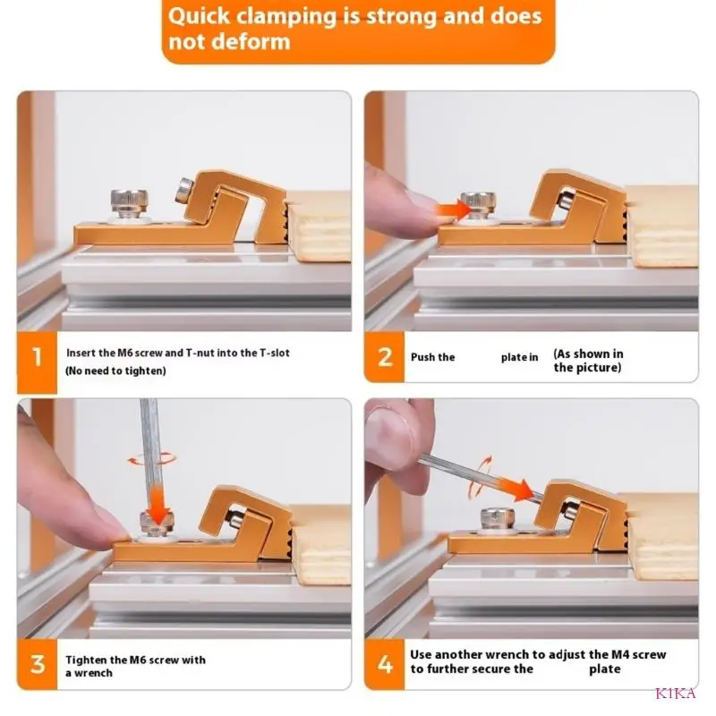 K1ka 2 حزمة تجهيزات مواد الألومنيوم المختلطة للتطبيقات المعدنية البلاستيكية الخشبية #5