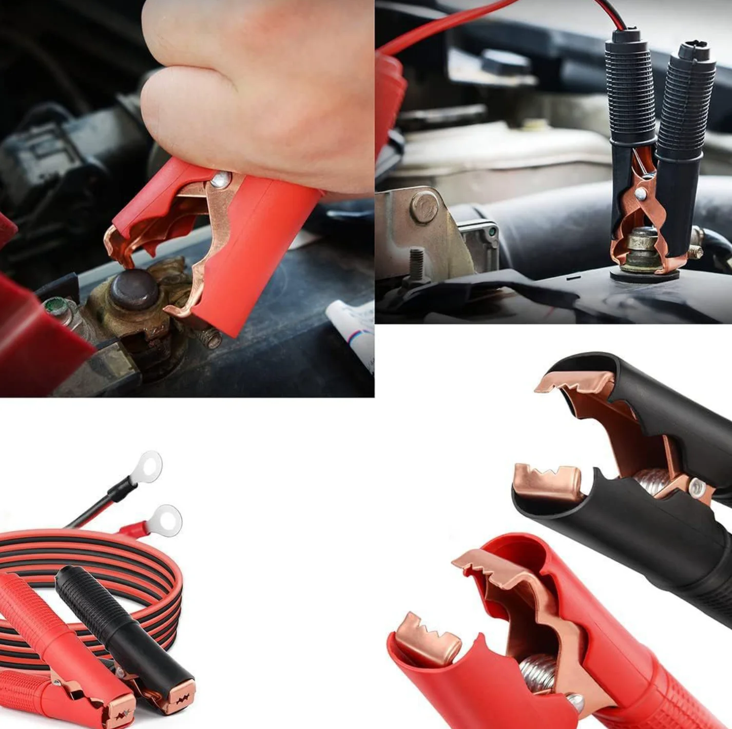 30A Fuse Battery Alligator Clip For Car Extension Cord Quick-Release Adapter Disconnect For Car Motorcycle Battery Clamp Cable image 2