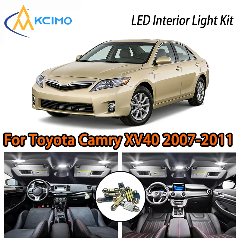 

KCIMO For Toyota Camry XV40 2007-2011 Premium LED Interior Kit - 2 Colors , Quick Installation, Long-Lasting