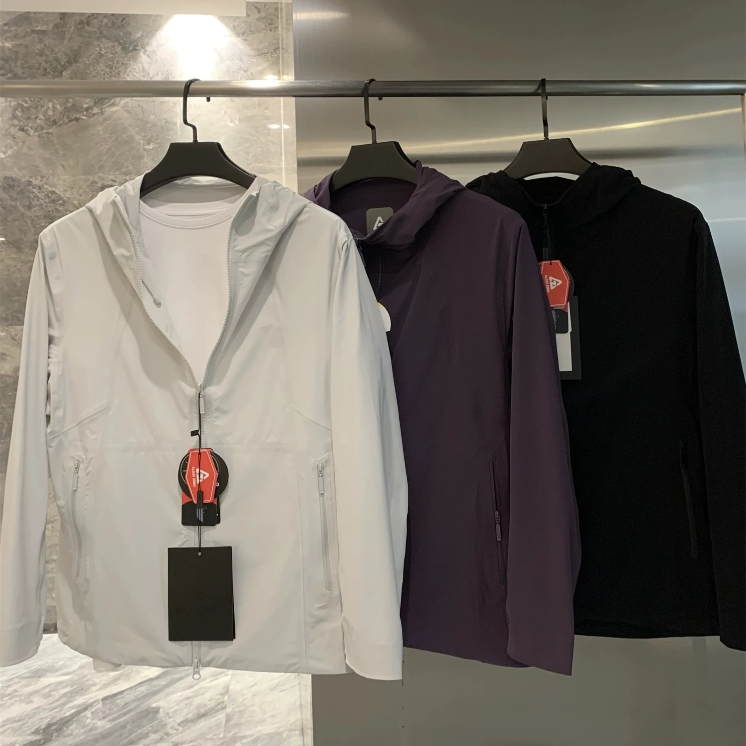 

Мужская ветровка с капюшоном Fce Jaet, ветрозащитная, водостойкая, 3D, ультразвуковая, с уплотнительным уплотнением, повседневная, длинная, S...