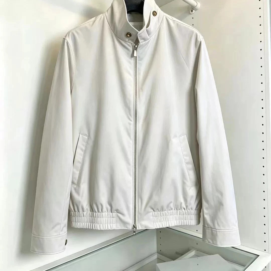 Italian BC old money style men's business stand-up collar casual simple windproof jacket