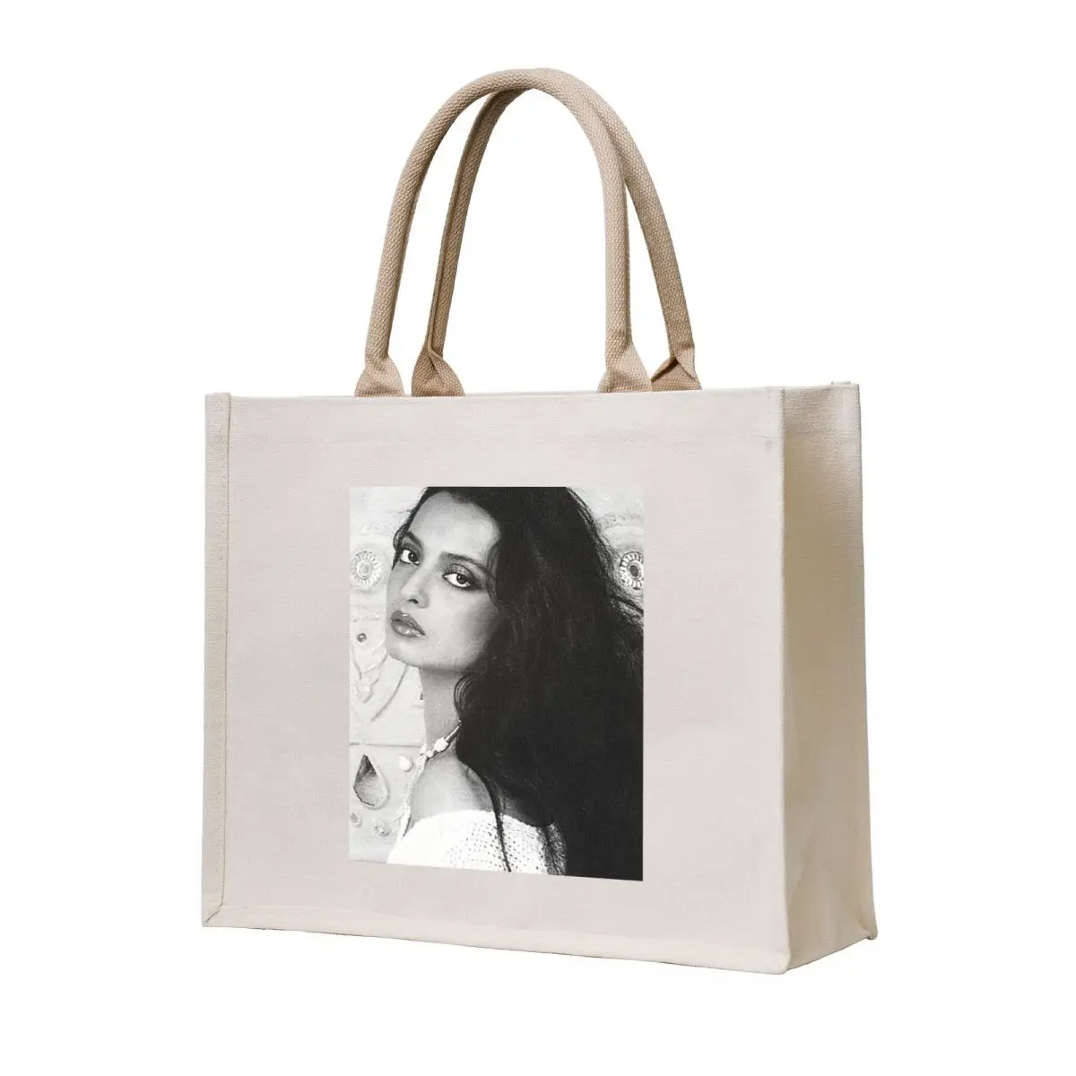 

Black and white beauty Tote Bag Customizable tote bag bags for women Women's beach bags