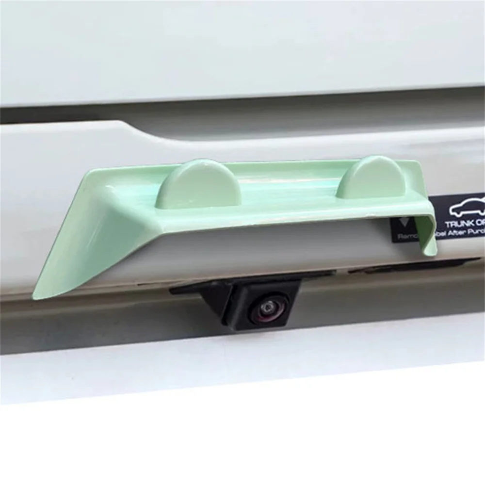 New Cute Cat Ear Car Reversing Rear View Lens Rain Shield Universal Retrofit Rainproof Sunshade Cover Car Exterior Accessories