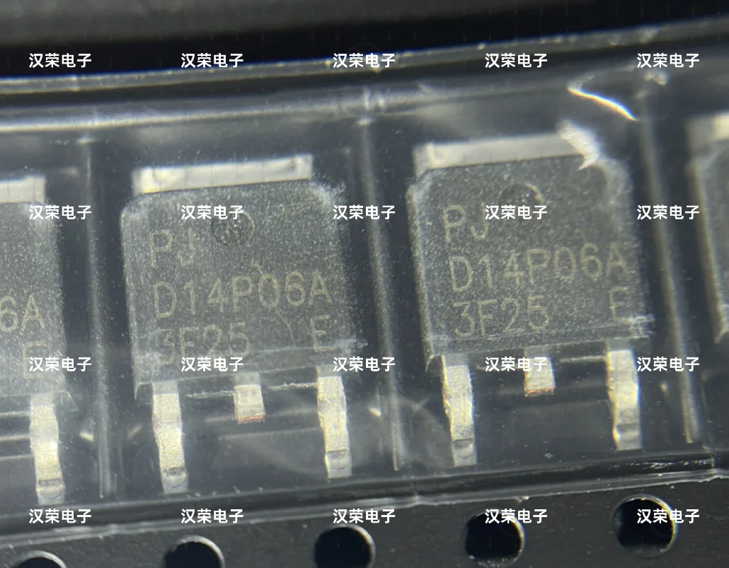 10PCS   PJD14P06A  D14P06A MOSFET 60V P-Channel TO-252 New and Original In Stock