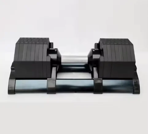 Muscle ExerciseFree Weights Anti Slip Handle Quick Lock Increments Ten-Sided Adjustable Dumbbell for Bodybuilding