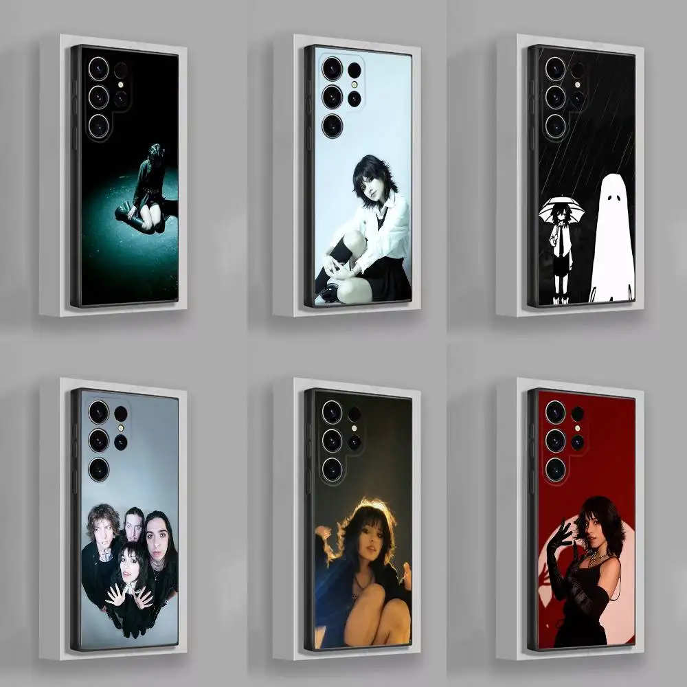 V-Violent Singer V-Vira Case For Samsung S25,Plus,S22,S26,Ultra,S24,S21,S20,S23,FE,Lite,Soft Silicone Black