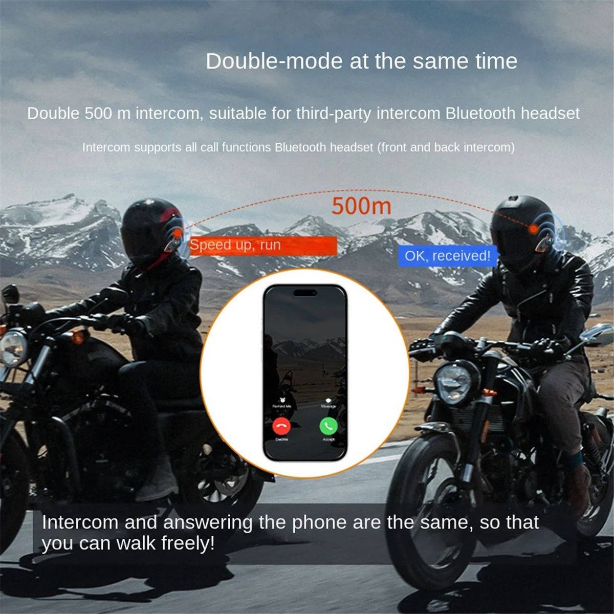 Superb Y80 2X casco de motocicleta auriculares Bluetooth impermeable reducción de ruido llamada manos libres auriculares Bluetooth de coche Universal