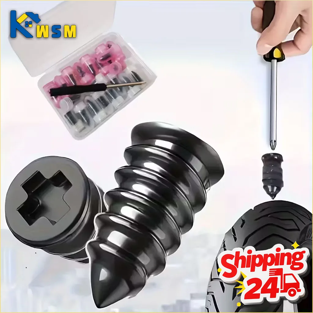 20-100PCS Car Tire Repair Nails Quick Fix Mushroom Plug Kit for Motorcycle and Electric Vehicle Vacuum Tires  Car Repair Tool