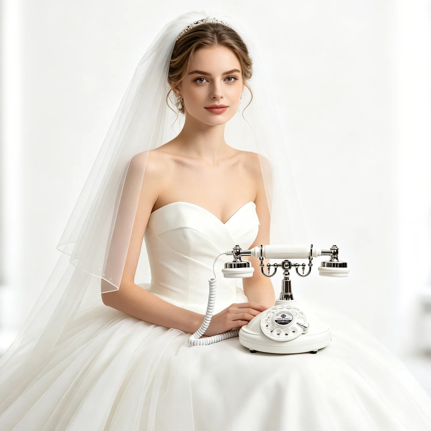 Voice Guestbook Telphone Wedding Telephone Capacity Vintage Rotary Recording Phone Customized Message for Wedding Birthday Party view 3
