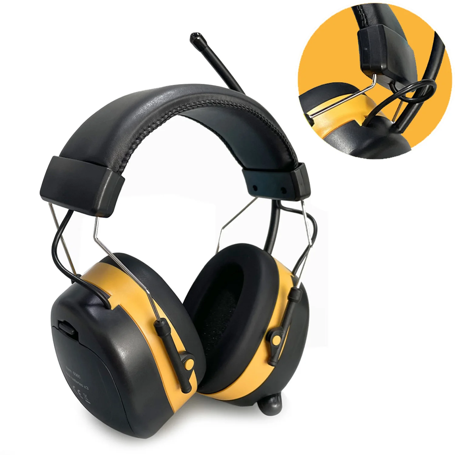 AM/FM Hearing Protector, Noise Reduction Rating (NRR) 27 dB, Radio Ear Muffs With Integrated Microphone & High Fidelity Speakers