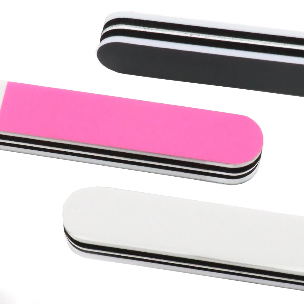 25 uds pulidor de uñas limas de lijado tira espesar lima de pulido lima de uñas lavable bloque de pulidor lima de pulido accesorios de manicura