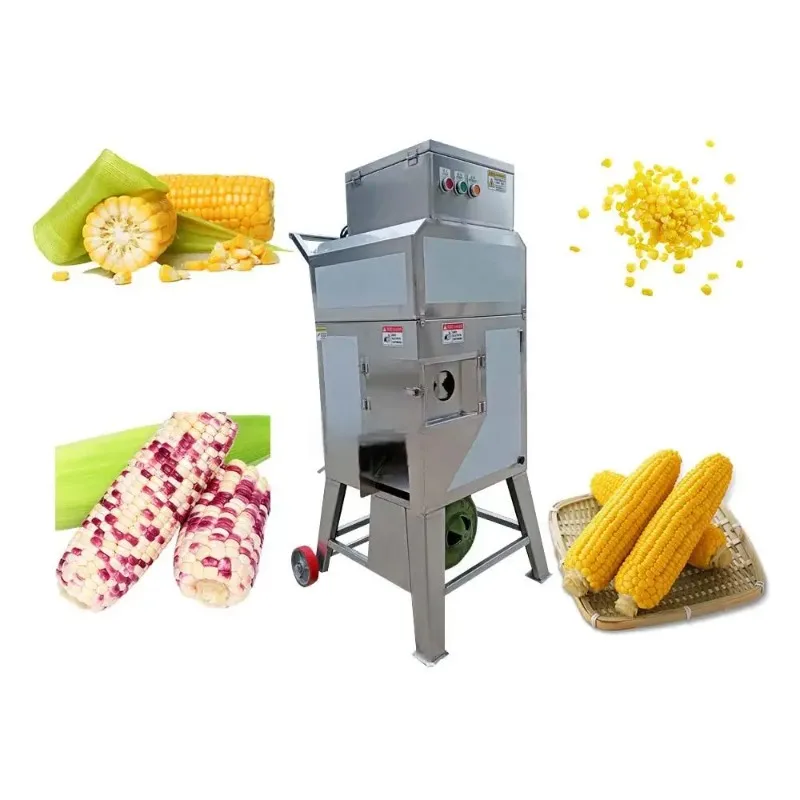 #Good price fresh sweet sticky corn thresher rice corn wheat thresher