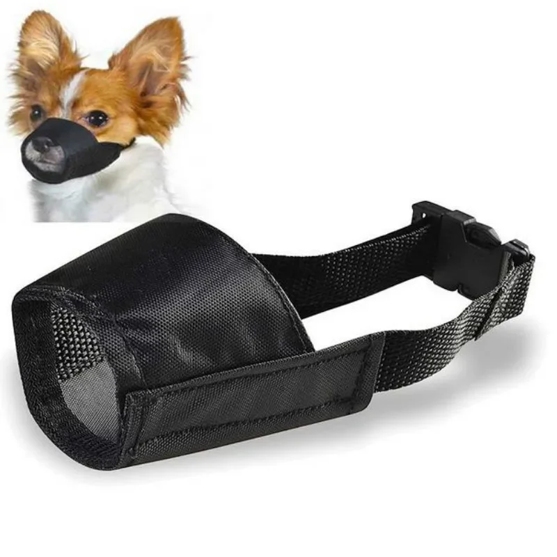 1PC Dog Training Product Pet Dog Adjustable Mask Mesh Breathable Muzzles Small Large Dog Mouth Muzzle Anti Bark Bite Chew