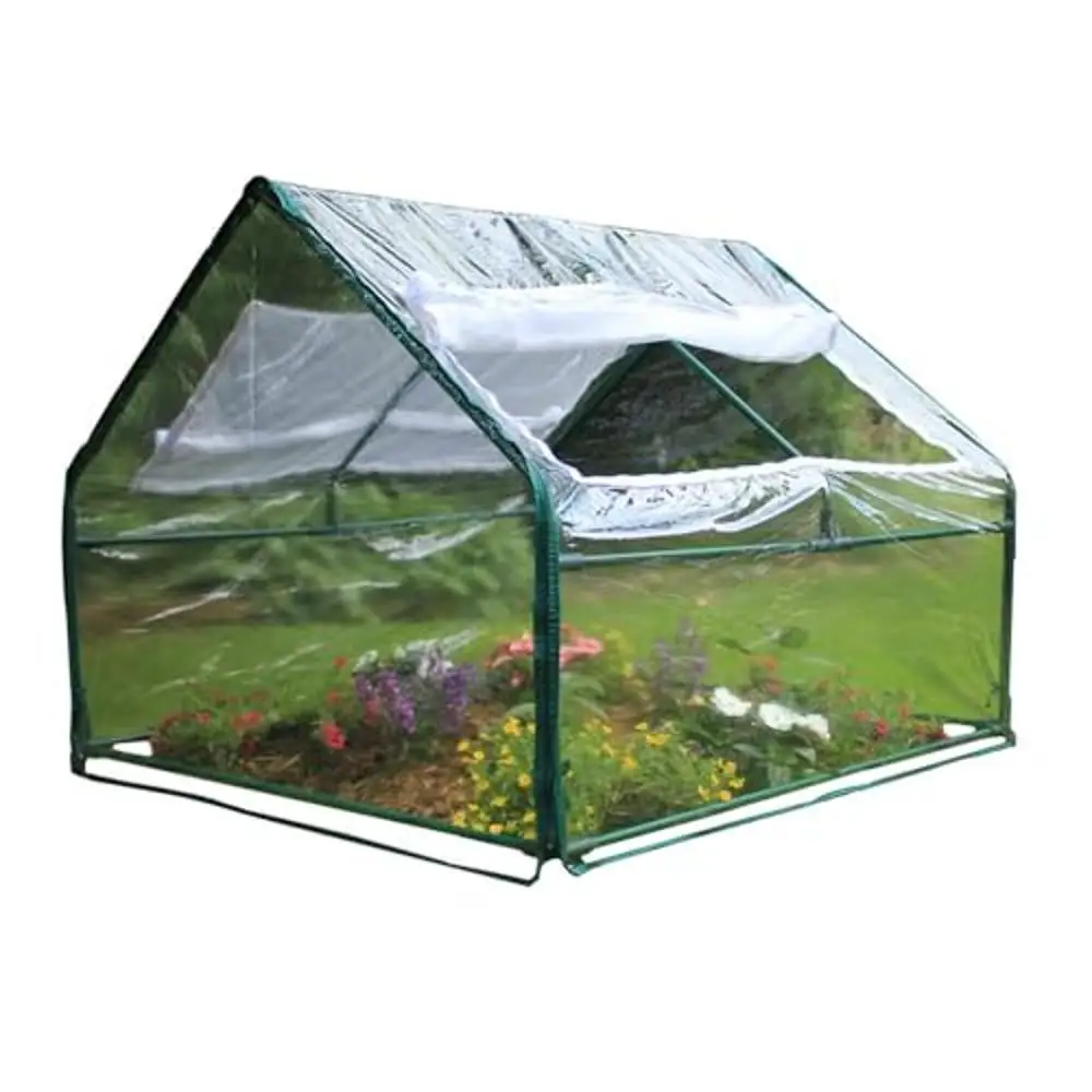 

High Quality 4'x36" Greenhouse Extended Growing Season Micro-climate Zone Favorite Crops Zippered Windows Easy Access Linkable